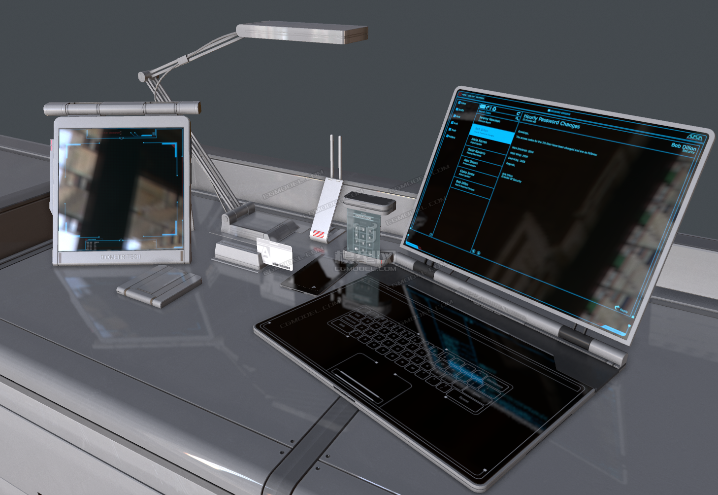 未來已至 高科技電子設(shè)備辦公用品的科幻簡約風(fēng)潮